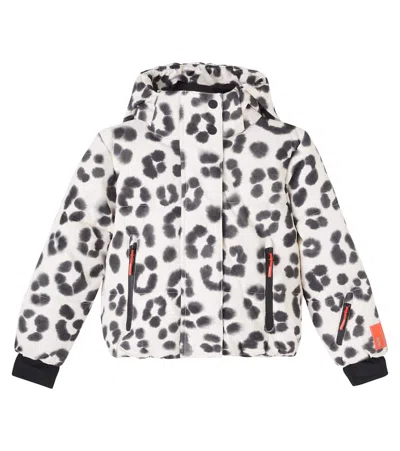 Molo Kids' Hansine Printed Ski Jacket In Black