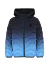 Molo Hao Gradient Wave-quilted Jacket In Blue