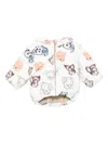 Molo Harpo Animal-print Hooded Jacket In Multi