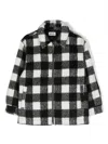 Molo Hasse Check-pattern Jacket In Black