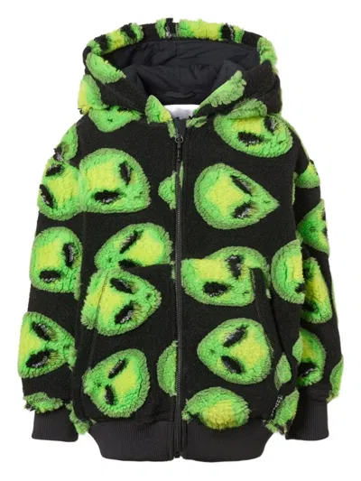 Molo Kids' Hazzy Zip-up Jacket In Green