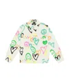 Molo Hedly Graffiti-print Denim Jacket In White
