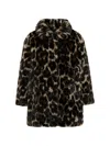 HERA LEOPARD-PRINT FAUX-FUR JACKET
