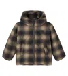 Molo Hilo Checked Puffer Jacket In Multi