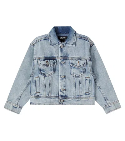 Molo Kids' Hipolito Denim Jacket In Blue