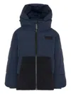 Molo Hooded Colour-block Jacket In Blue