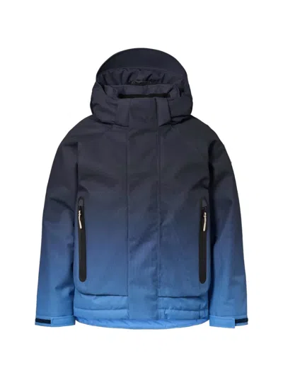 Molo Kids' Hooded Jacket In Blue