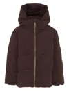 Molo Hooded Jacket In Brown