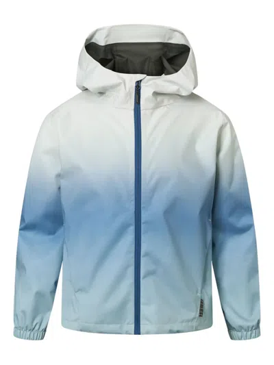 Molo Kids' Horizon Ombre Hooded Jacket In Blue