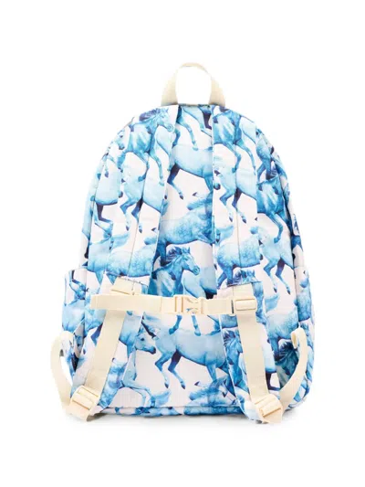 Molo Kids' Horse-print Backpack In White