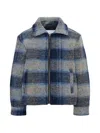 Molo Hutton Check-pattern Zip-up Jacket In Multi