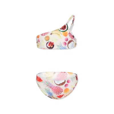 MOLO IVORY BIKINI FOR GIRL WITH FRUIT PRINT