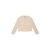 Molo Ivory Cardigan For Girl In Ivory