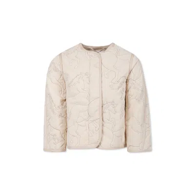 MOLO IVORY DOWN JACKET FOR GIRL WITH HORSES
