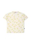 Molo Ivory Shirt For Babykids With Banana In Ivory