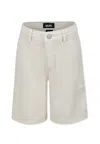 Molo Ivory Shorts For Boy In Ivory