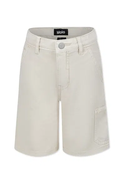 Molo Kids' Ivory Shorts For Boy