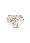 Molo Ivory Swim Briefs For Baby Girl With Strawberries In Ivory