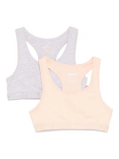 Molo Kids' Jade Bra (pack Of Two) In Grey