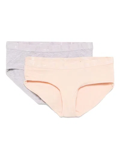 Molo Kids' Jana Underwear (pack Of Two) In Grey