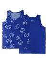Molo Jayden Smiley-face Undershirts (pack Of Two) In Blue