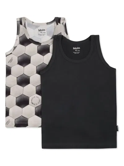 Molo Kids' Jayden Tank Top Pack In Multicolor