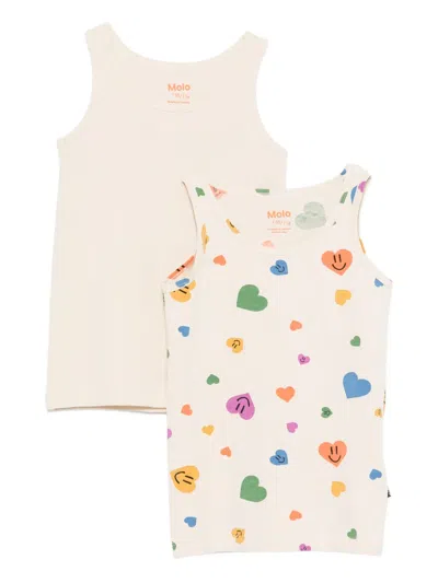 Molo Kids' Jeanie Top (set Of Two) In Multi