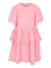 Molo Pink Dress For Girl In Pink