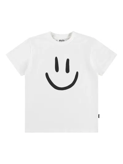 Molo Kids' Jersey T-shirt In White
