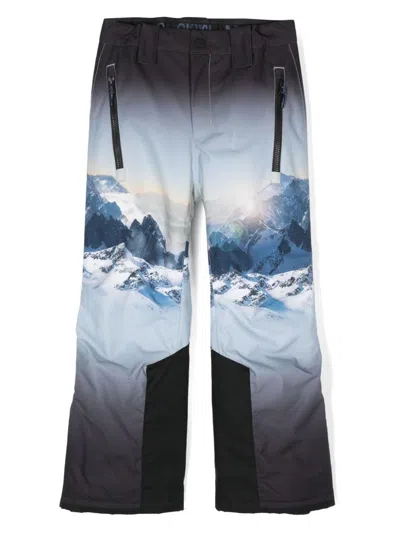 Molo Kids' Jump Pro Ski Trousers In Blue