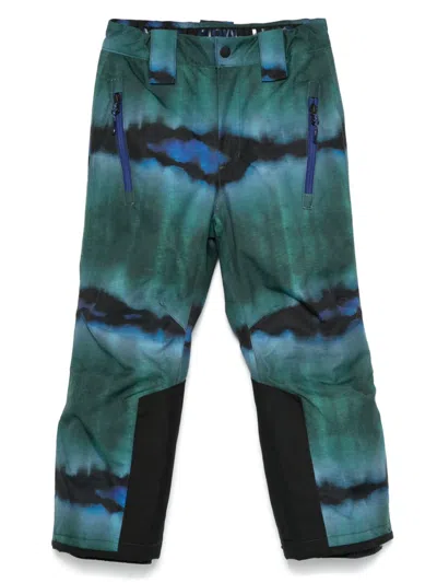 Molo Kids' Jump Pro Ski Trousers In Green