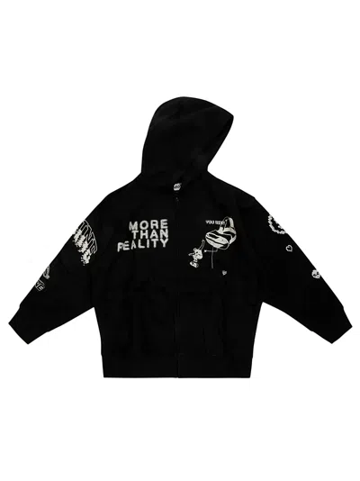 Molo Junior Felpa Full Zip Parlata In Black