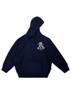 Molo Junior Felpa Full Zip Ufo Back In Blue