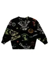 Molo Junior Felpa Gc Cartoon Color In Black