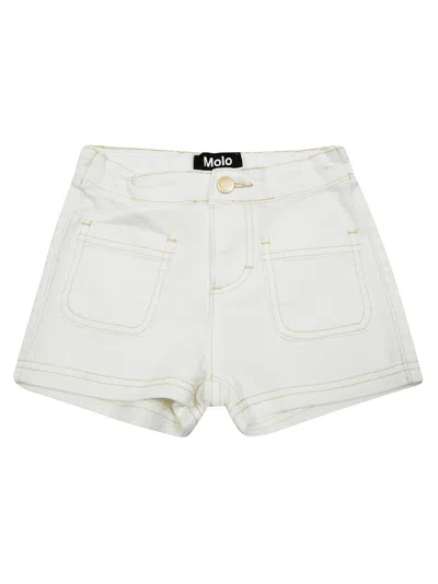 Molo Junior Short Taschini In White