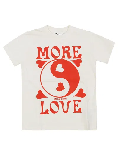 Molo Junior T Shirt Yin Yang In White