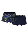 Molo Justin Dinosaur-print Boxers (pack Of Two) In Blue
