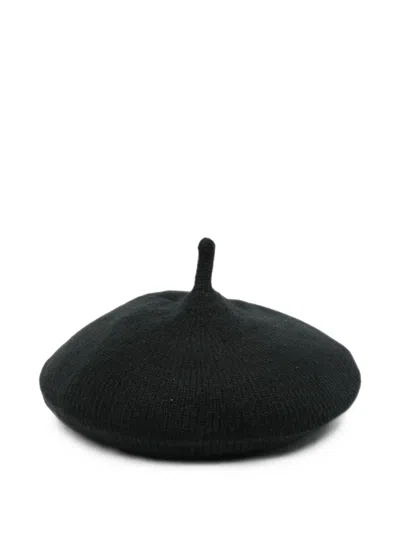 Molo Kids' Kaylee Knitted Beret In Black