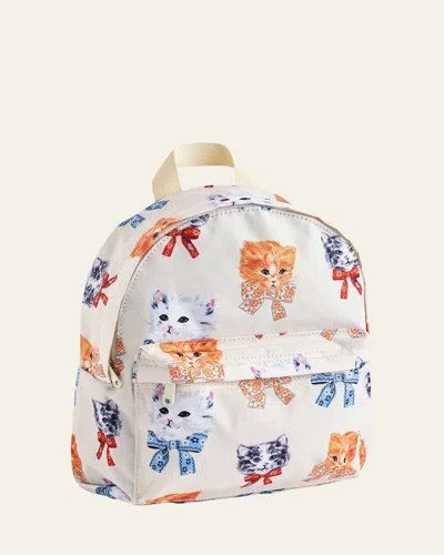 Molo Kid's Animal-print Backpack In Multi Color