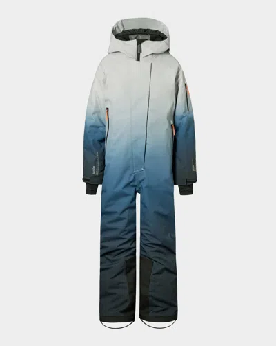 Molo Kid's Hux Insulated Hooded Overalls In Brown