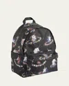 Molo Kid's Mio Graphic Print Backpack In Black