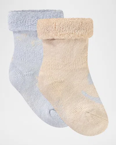 Molo Kid's Nodda Happy Face Intarsia Socks In Multi