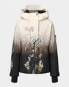 Molo Kid's Pearson Floral-print Ski Jacket In Multi