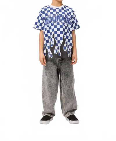Molo Kid's Rodney Tee In Courage Check In Multi