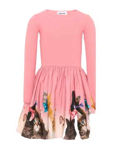 Molo Kids Casie Dress In Pink