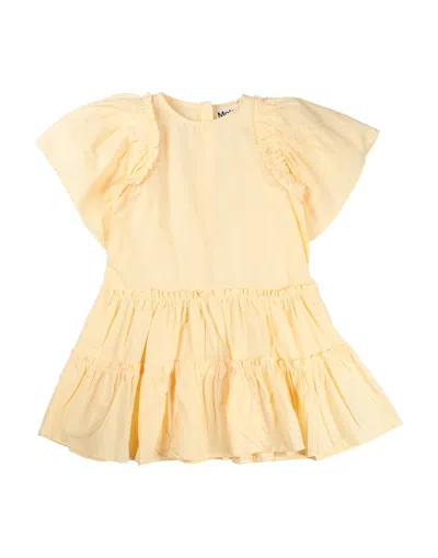 Molo Kids' Dresses In Light Yellow