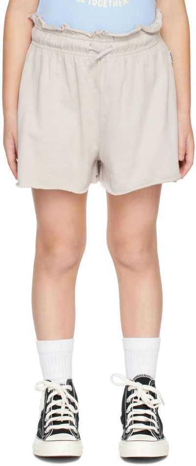Molo Kids Gray Ayla Shorts In 8700 Soft Sand
