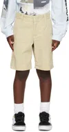 Molo Kids Khaki Alan Shorts In 8718 Overcast
