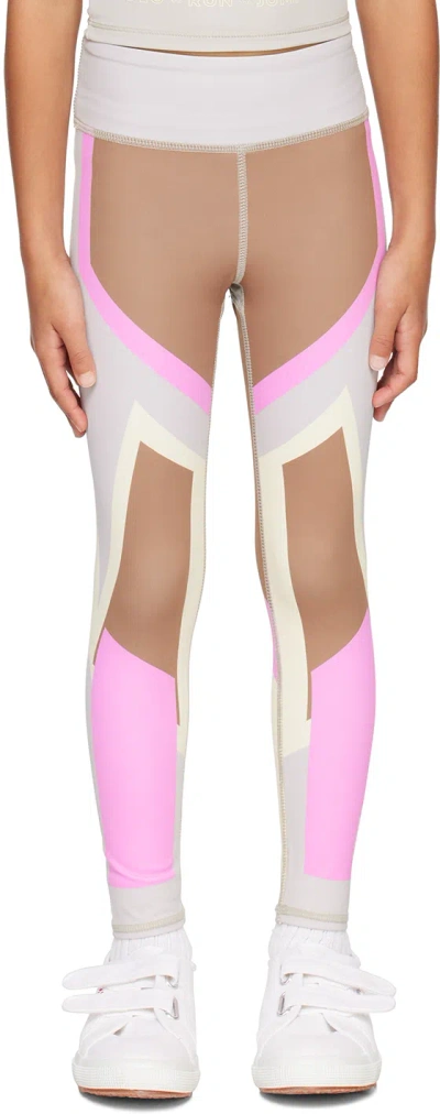 Molo Kids Multicolor Oliwia Leggings In 7927 Delicate Block