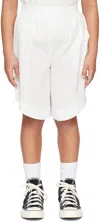 Molo Kids White Alice Shorts In 0 White